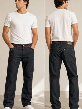 GUESS Original Straight Dark Wash Jeans Men's Size 32 Classic Straight Leg